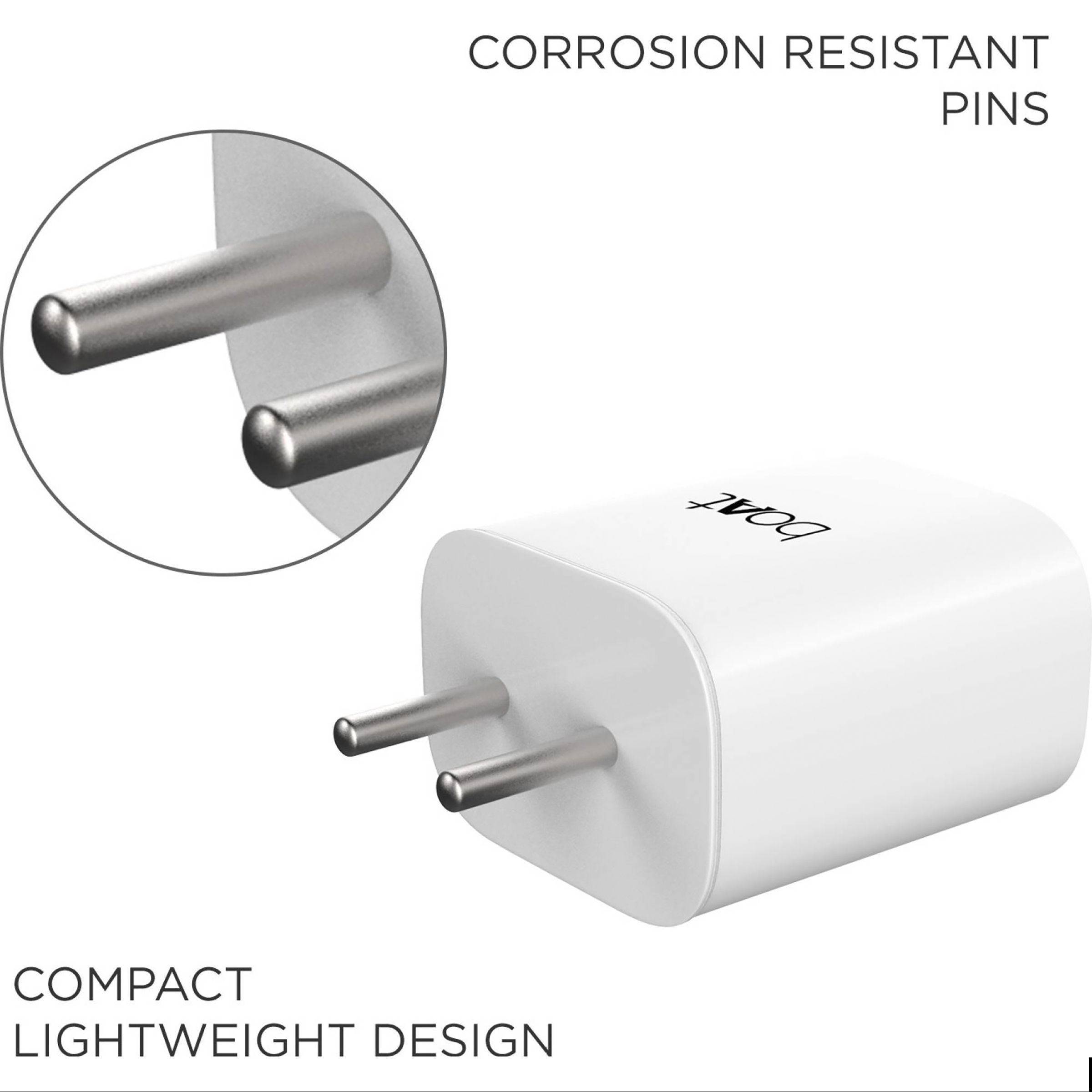 boAt WCD 18W Type A Fast Charger (Type A to Micro USB Cable, Smart IC Protection, White)_6