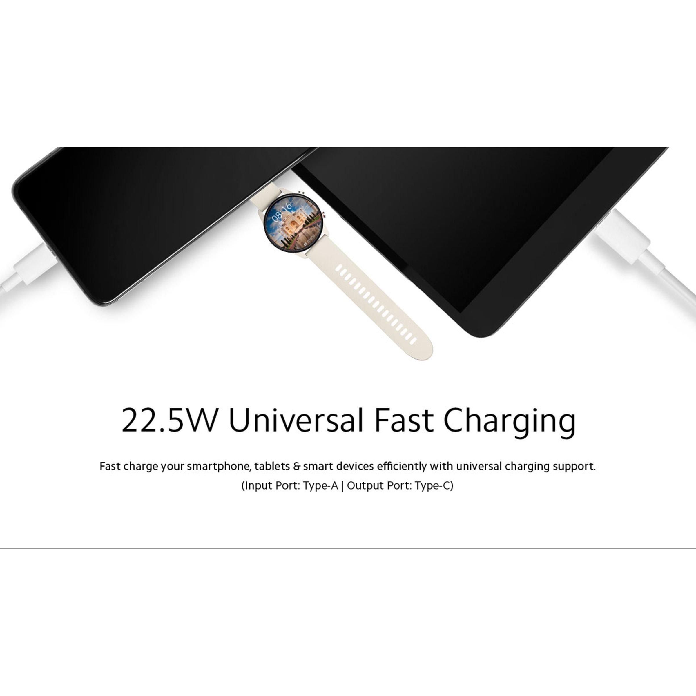 Xiaomi 22.5W Type A Fast Charger (Type A to Type C Cable, Qualcomm Quick Charge 3., White)_8