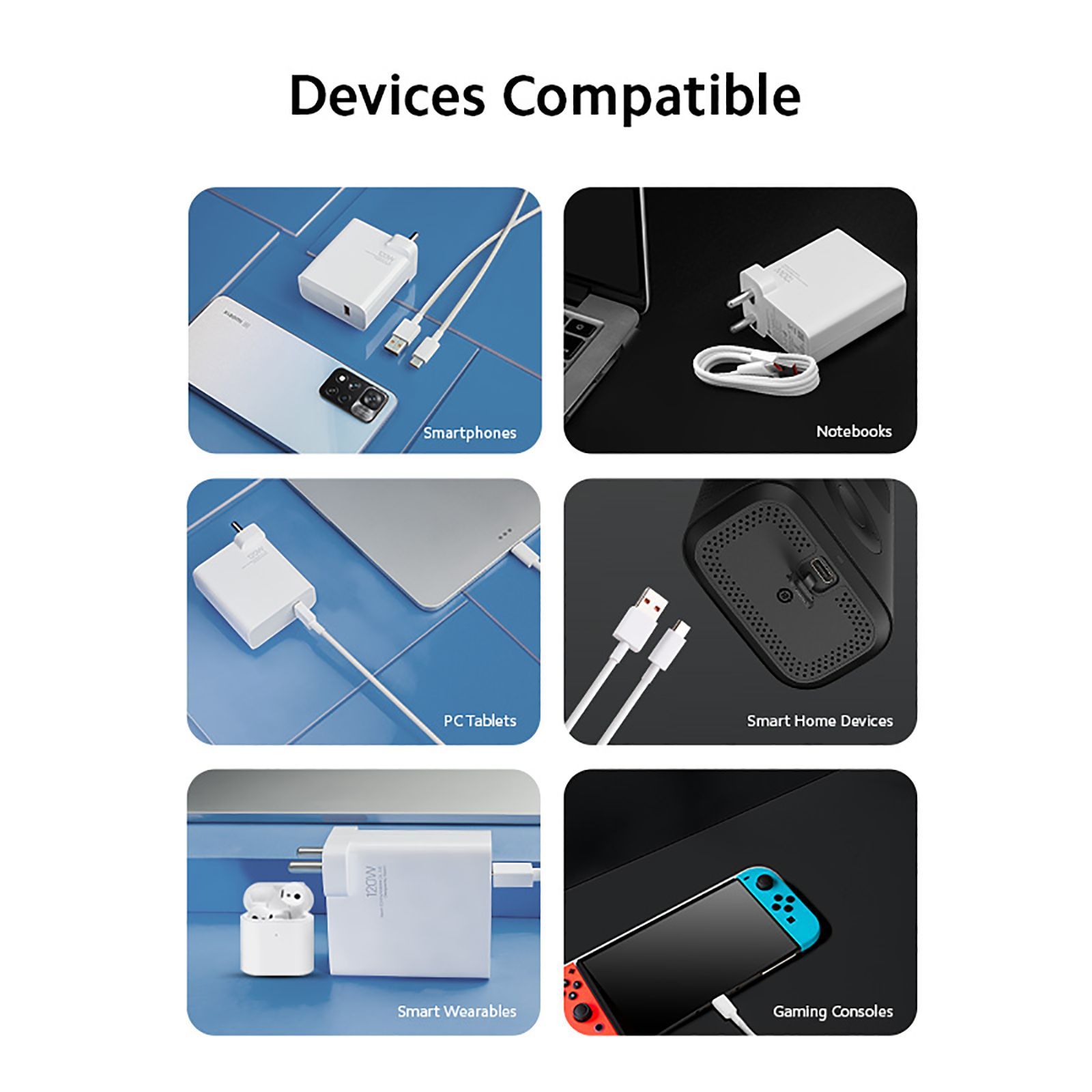 Xiaomi HyperCharge 12W Type A Fast Charger (Type A to Type C Cable, Qualcomm Quick Charge 3., White)_5