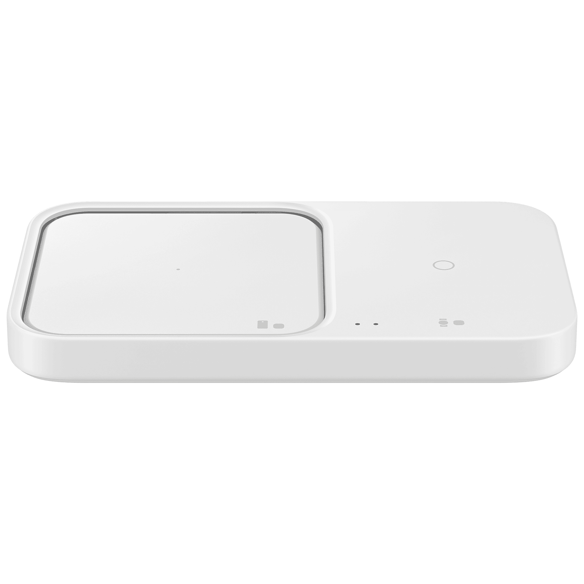 SAMSUNG Duo 15W 2-in-1 Wireless Charger for iOS, Android, Smart Watch (Adaptive Charging, White)_1