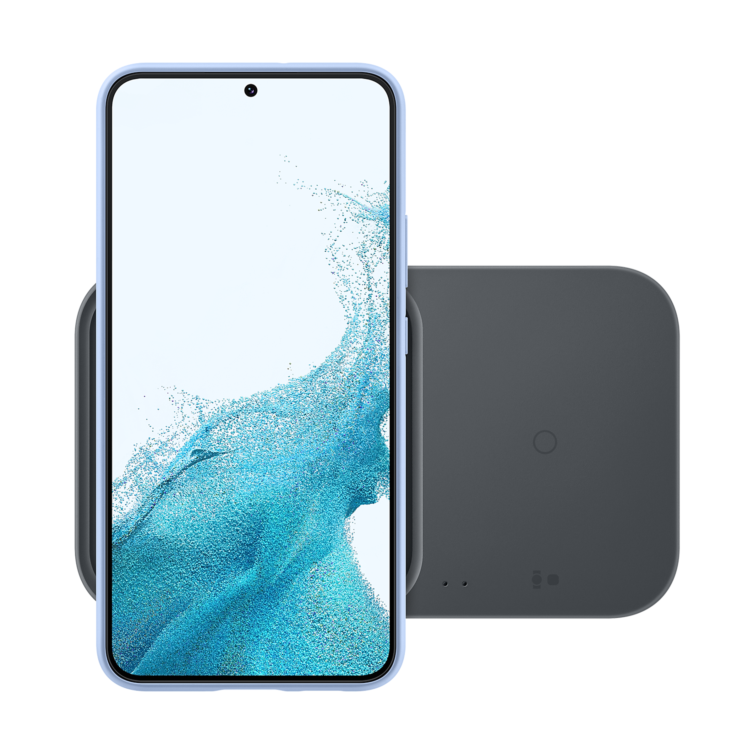 SAMSUNG Duo 15W 2-in-1 Wireless Charger for iOS, Android, Smart Watch (Adaptive Charging, Dark Gray)_5