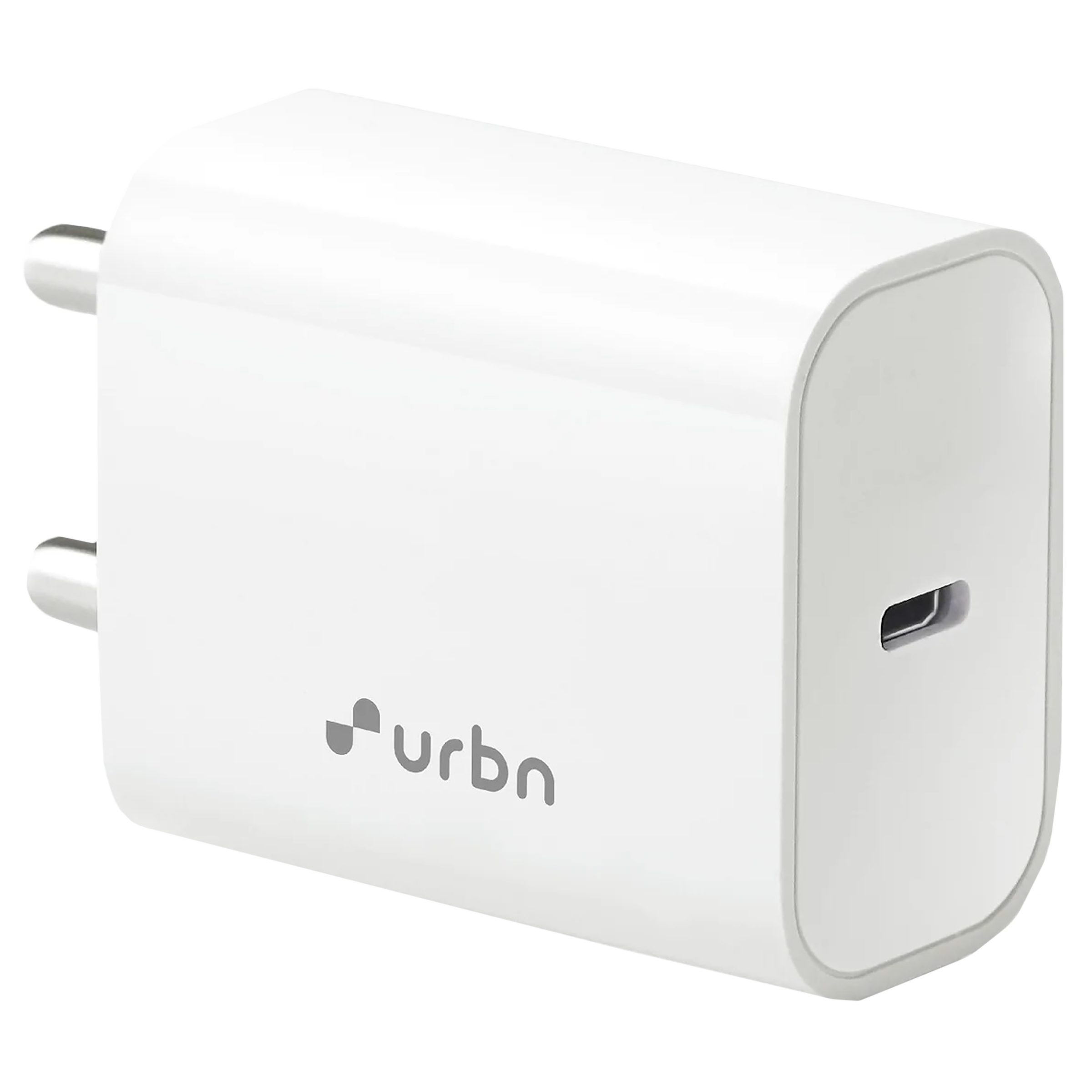 urbn 20W Type C Fast Charger (Adapter Only, 4 Level Protection, White)_1