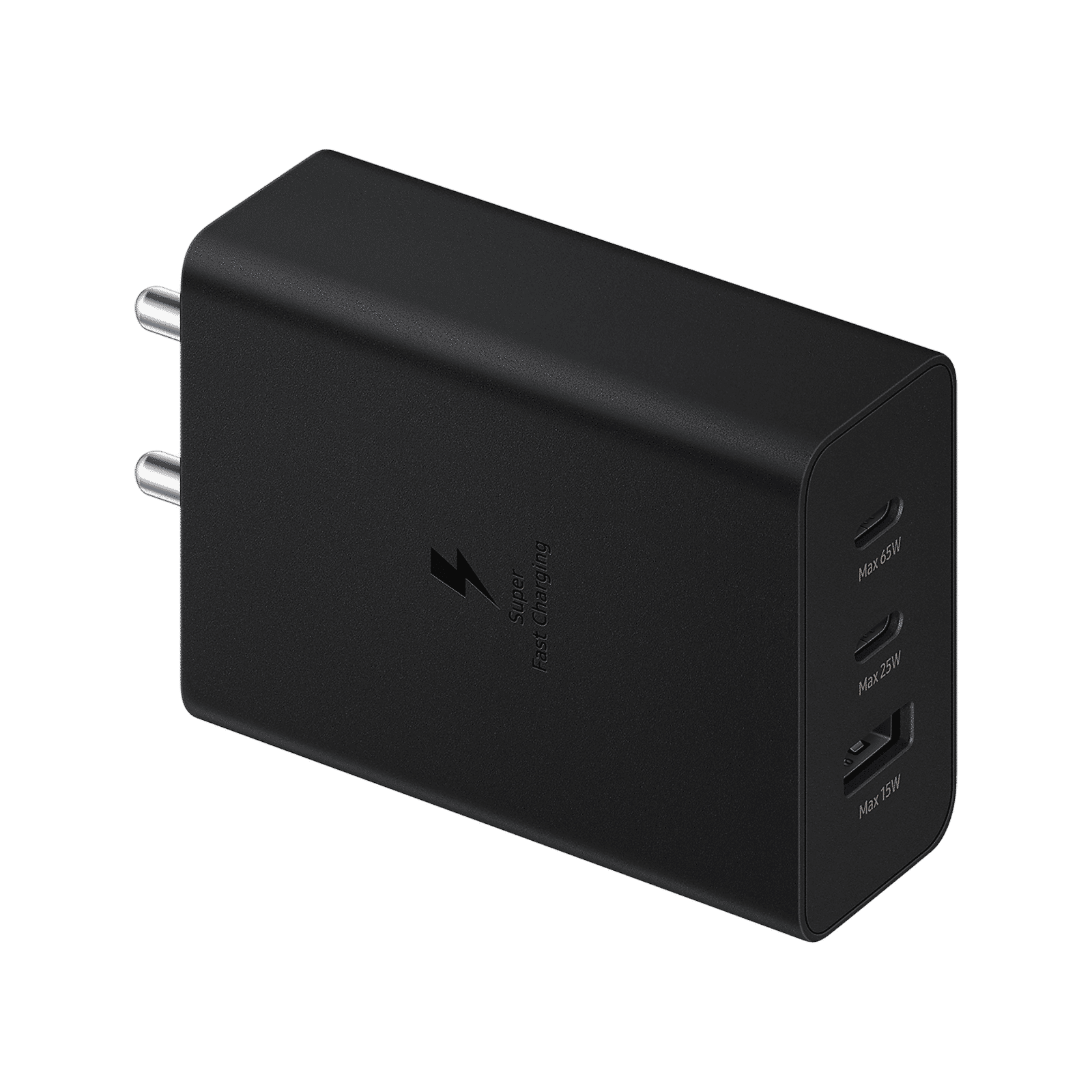 SAMSUNG 65W Type A & Type C 3-Port Fast Charger (Adapter Only, Short Circuit Control, Black) SAMSUNG 65W Type A & Type C 3-Port Fast Charger (Adapter Only, Short Circuit Control, Black)_3