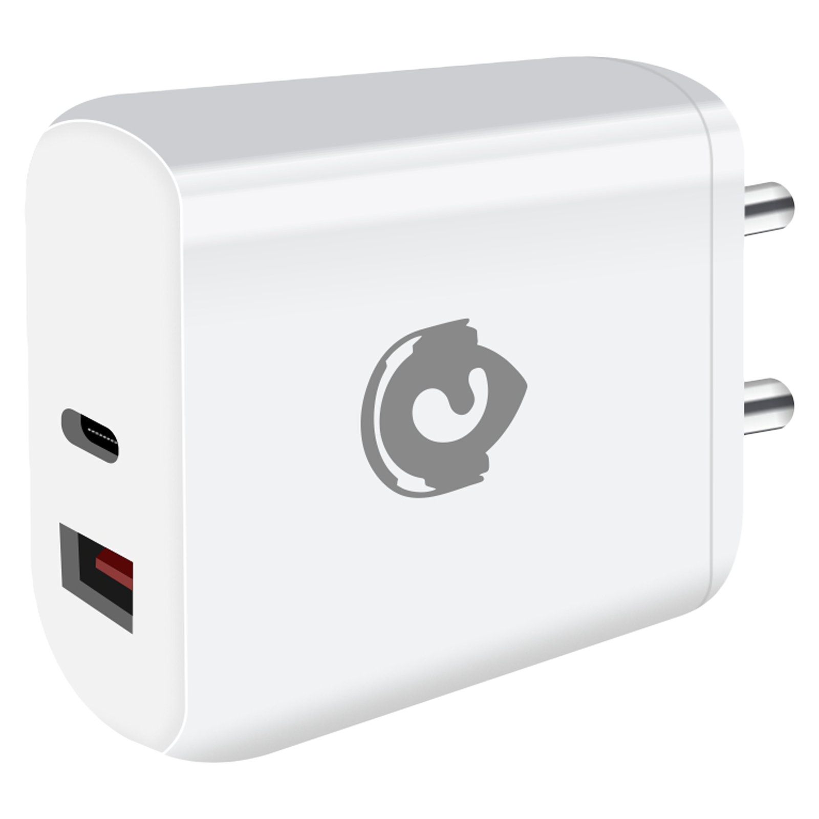 Candytech CT-C17 Type A and Type C 2-Port Fast Charger (Adapter Only, White)_1
