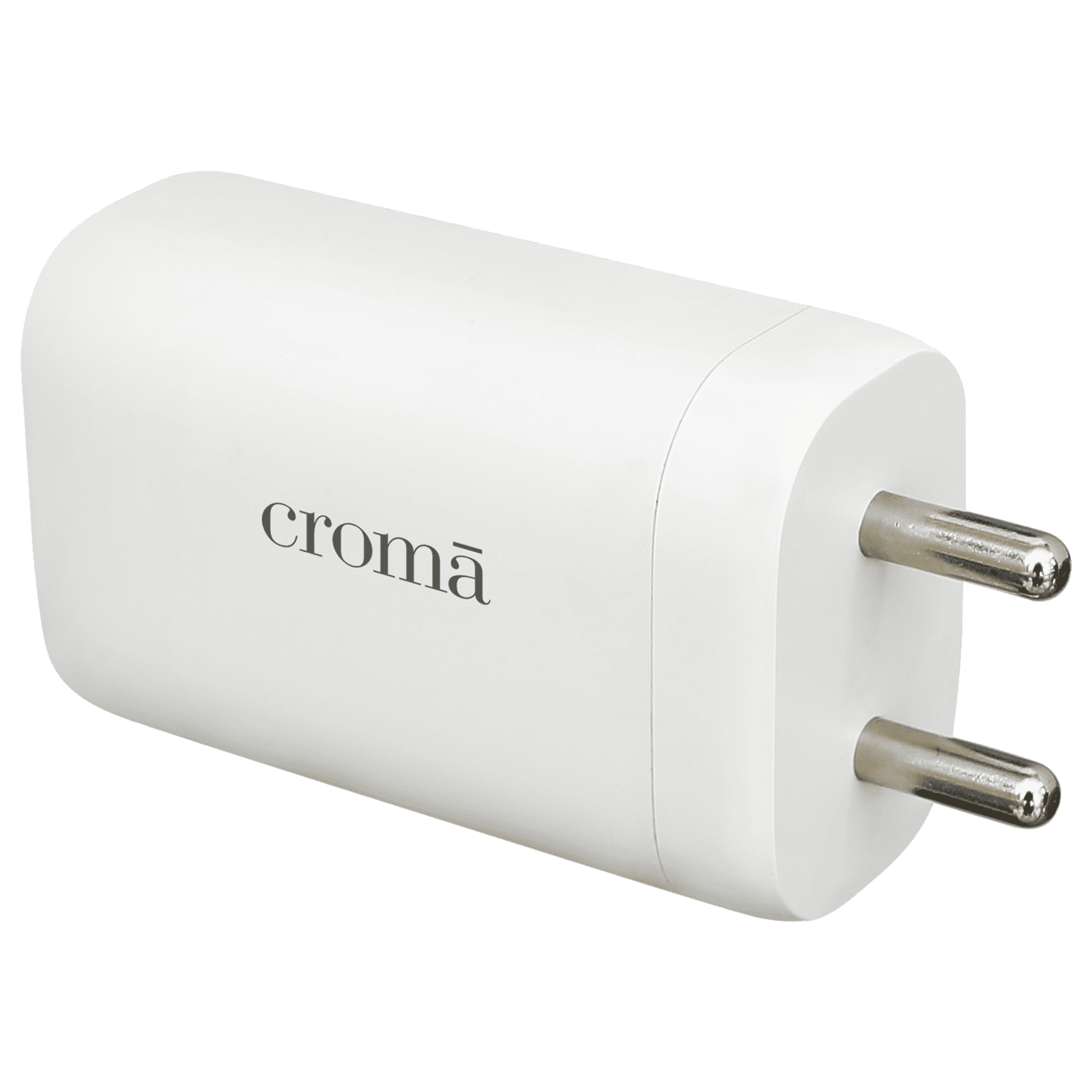 Croma 65W Type A & Type C 3-Port GaN Charger (Type C Cable, Over Voltage Protection, White)_7