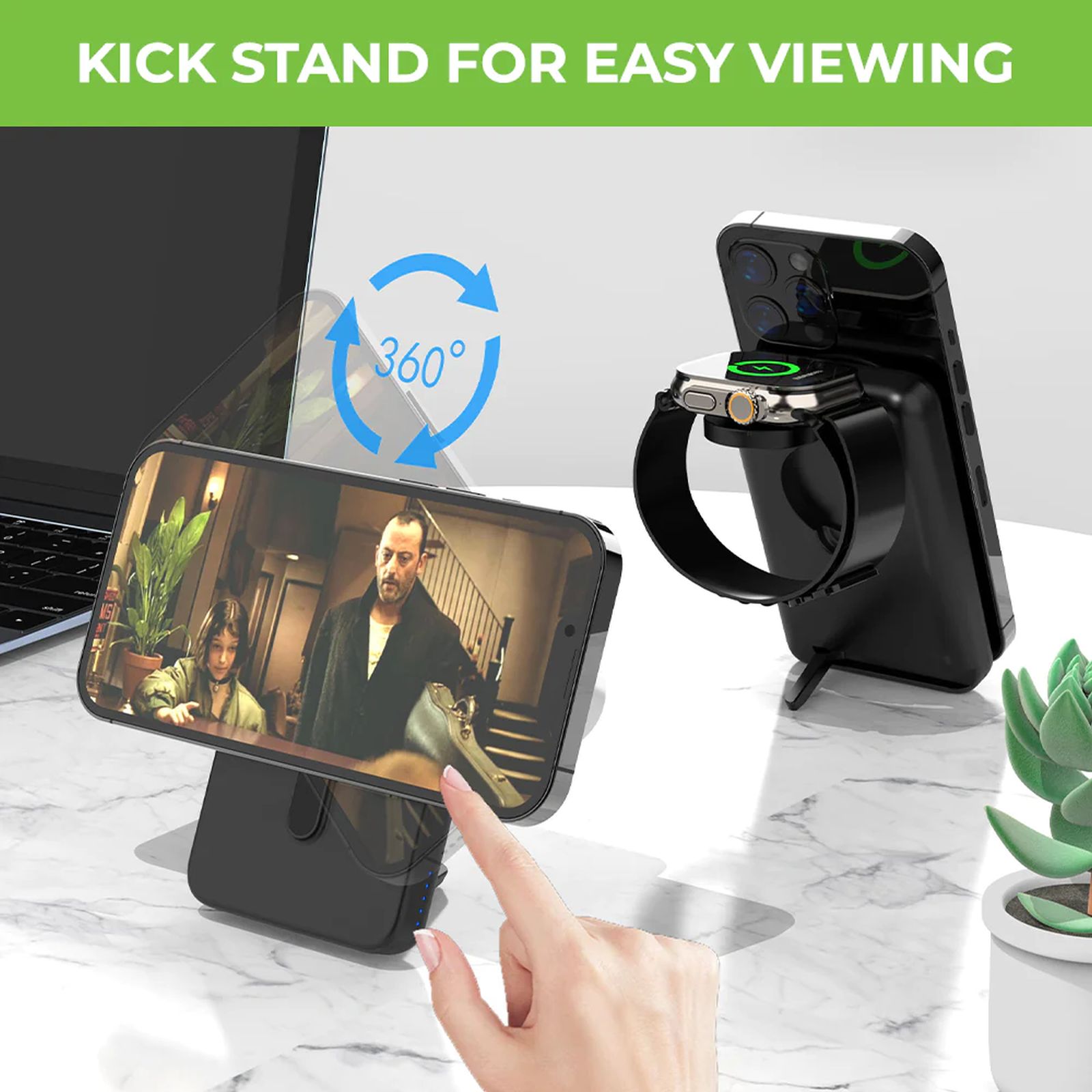 ultraprolink Vylis GO 20W 3-in-1 Wireless Charging Dock for iPhone, iWatch and Airpods (LED Indicators, Black) ultraprolink Vylis GO 20W 3-in-1 Wireless Charging Dock for iPhone, iWatch and Airpods (LED Indicators, Black)_6