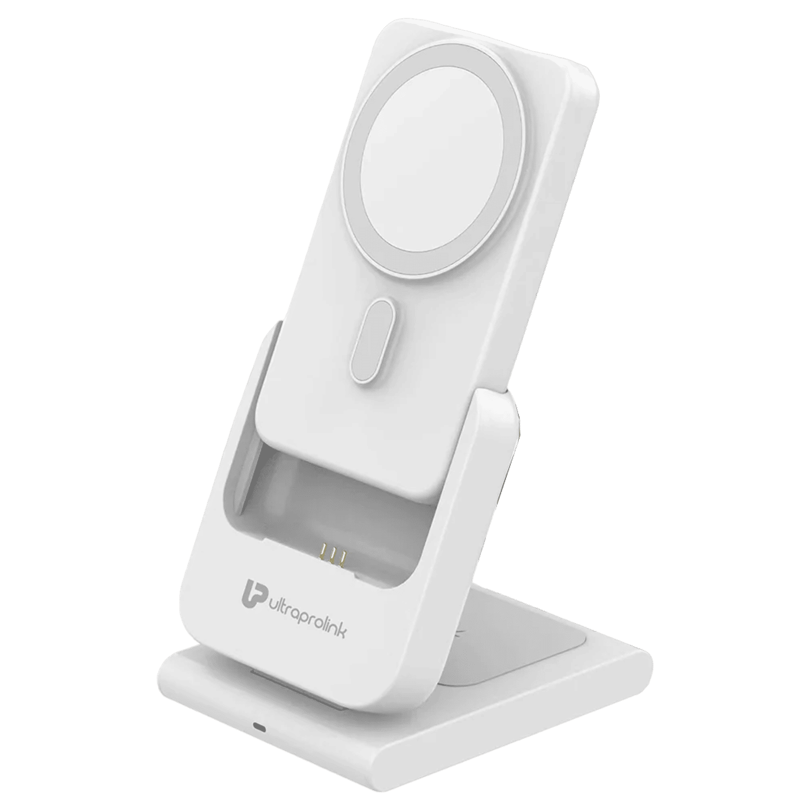 ultraprolink Vylis GO 20W 3-in-1 Wireless Charging Dock for iPhone, iWatch and Airpods (LED Indicators, White)_1