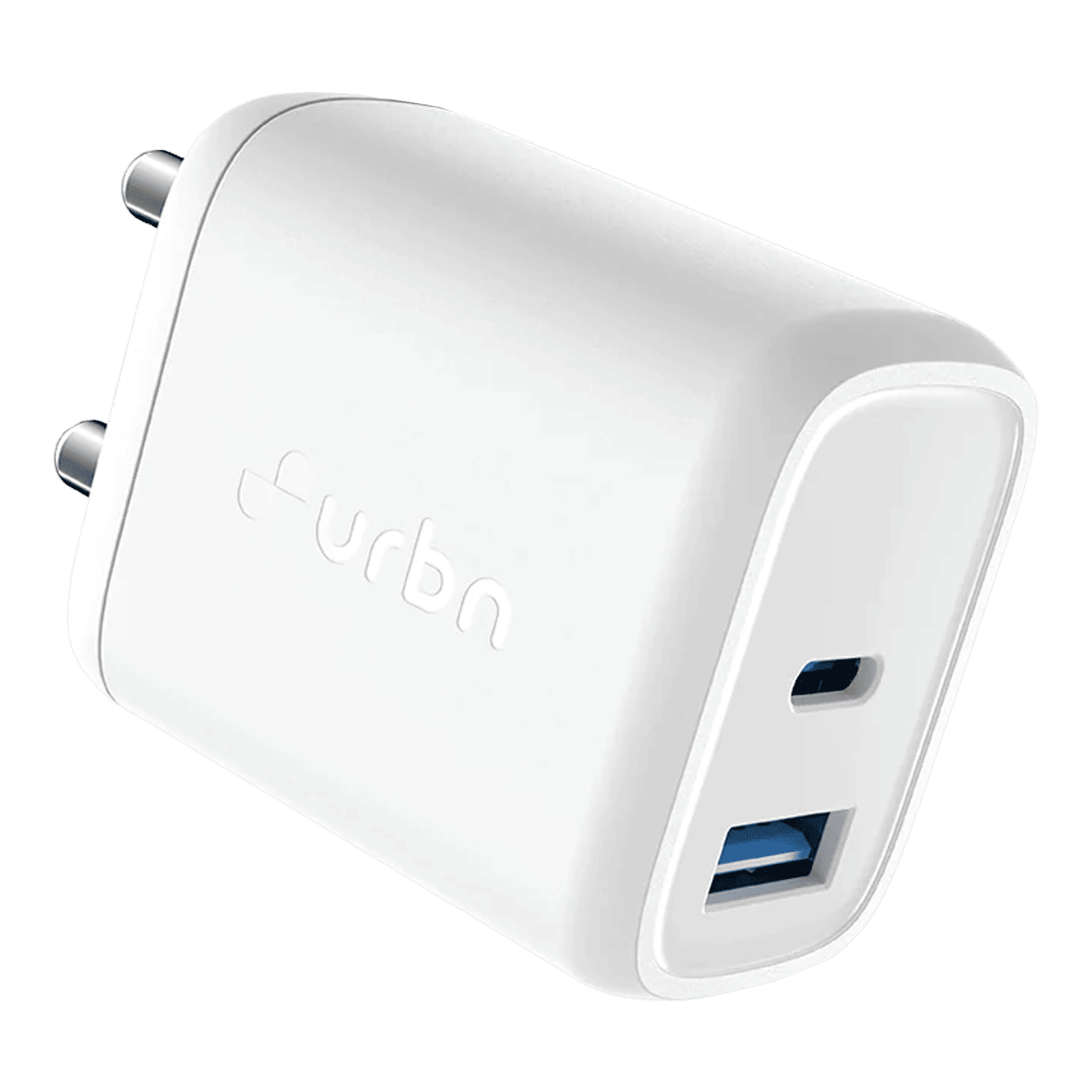 urbn UWA201WH1 20W Type A and Type C 2-Port Fast Charger (Adapter Only, GaN Technology, White) urbn UWA201WH1 20W Type A and Type C 2-Port Fast Charger (Adapter Only, GaN Technology, White)_1