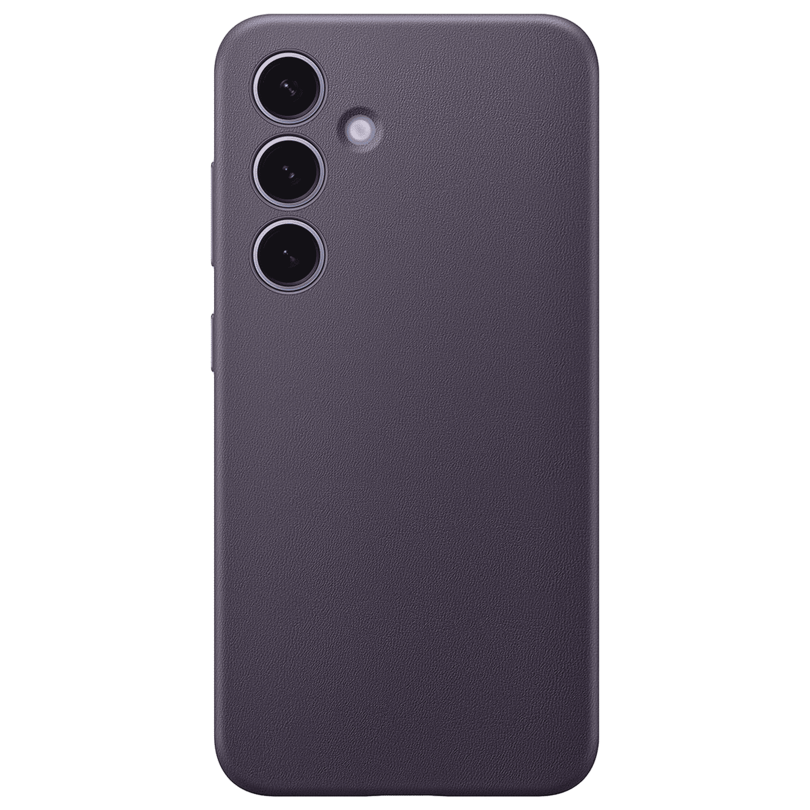 SAMSUNG Soft Vegan Leather & Polycarbonate Back Case for SAMSUNG Galaxy S24 (Gentle Inner Lining, Dark Violet)_3