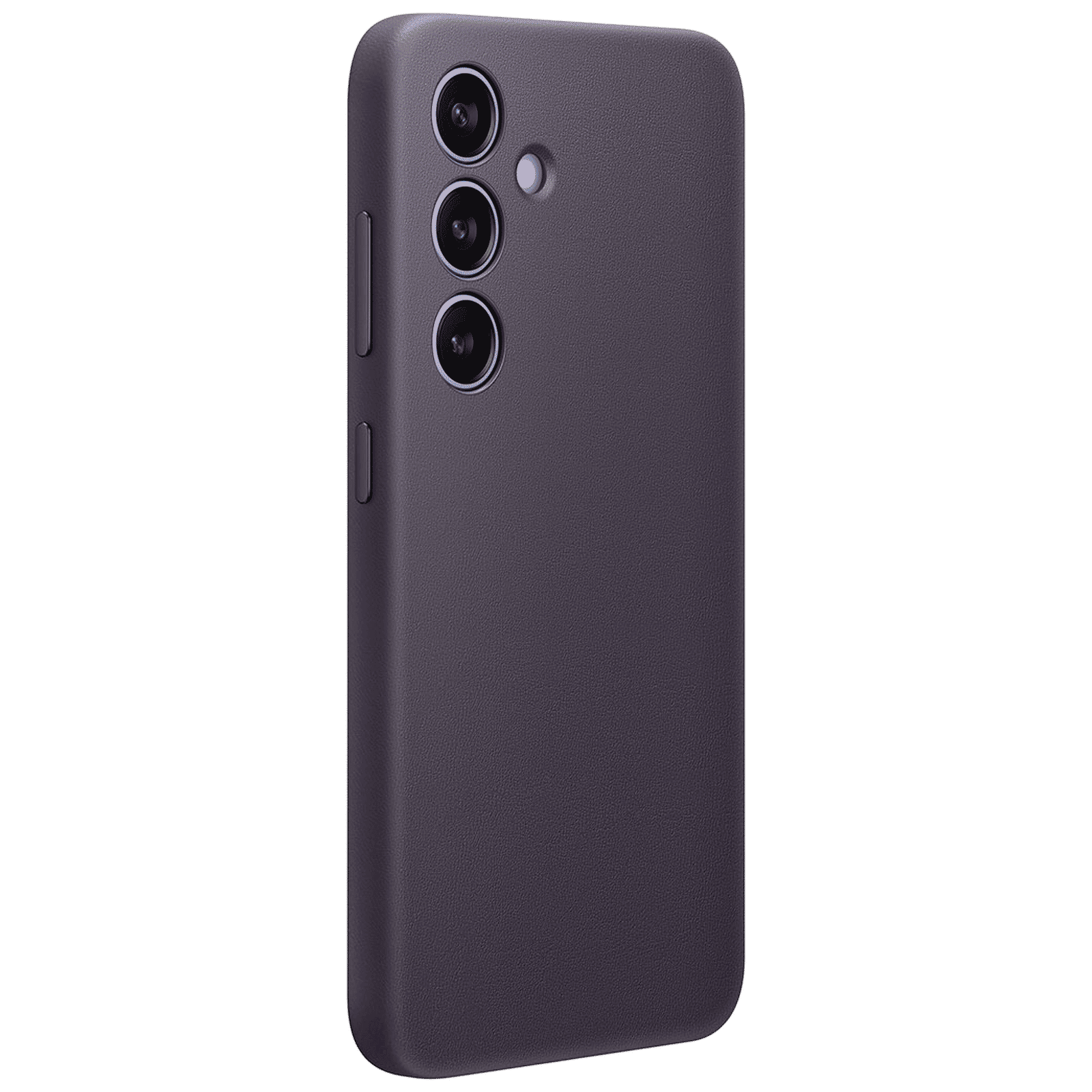 SAMSUNG Soft Vegan Leather & Polycarbonate Back Case for SAMSUNG Galaxy S24 (Gentle Inner Lining, Dark Violet)_4