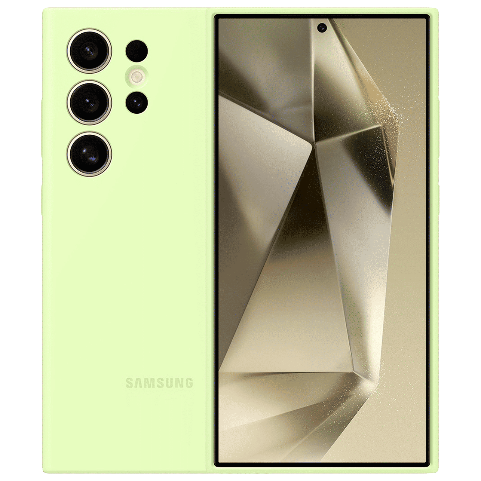 SAMSUNG Soft Silicone Back Cover for SAMSUNG Galaxy S24 Ultra (Strong Protection, Lime) SAMSUNG Soft Silicone Back Cover for SAMSUNG Galaxy S24 Ultra (Strong Protection, Lime)_1