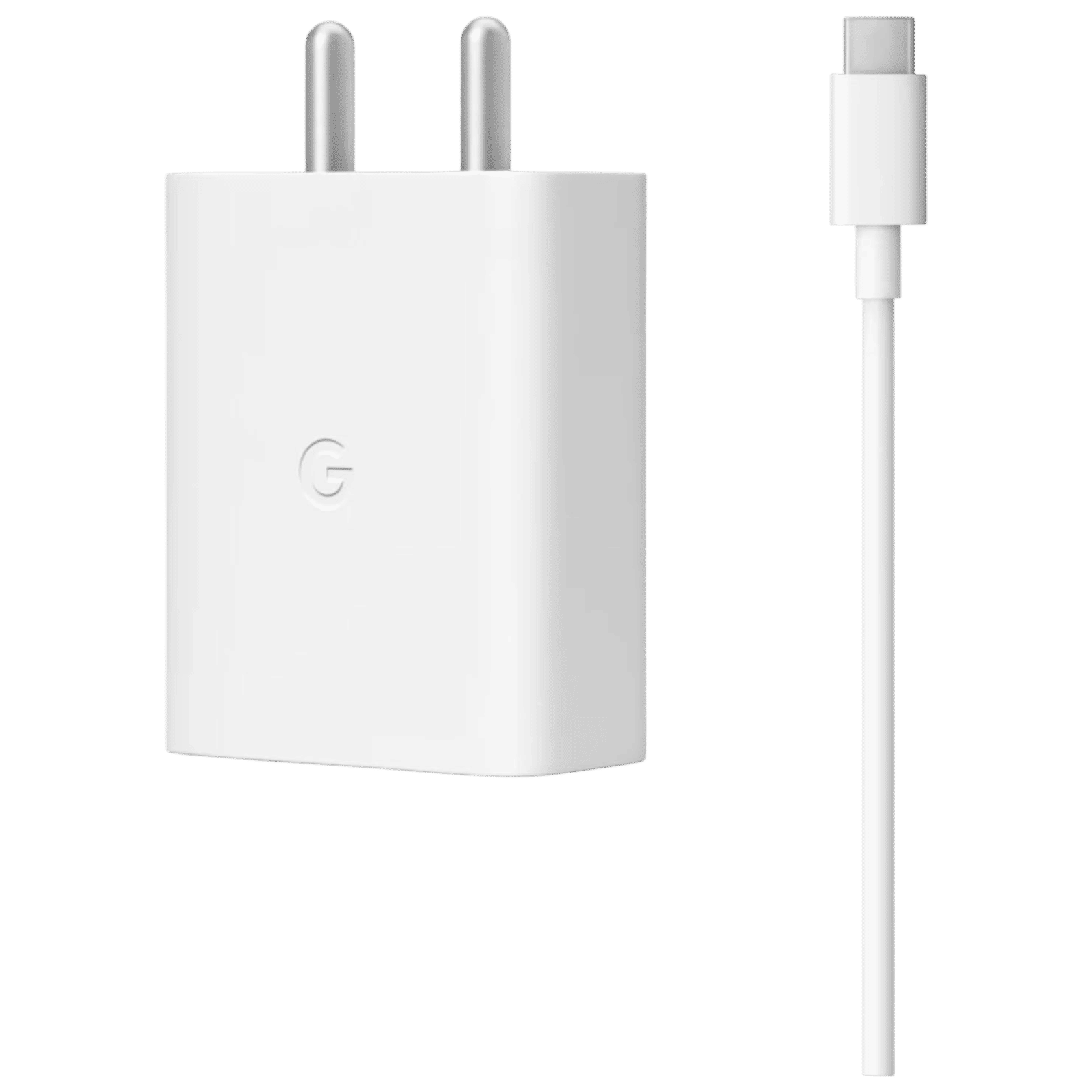 Google 30W Type C Fast Charger (Type C to Type C Cable, Wall Mount, White)_1
