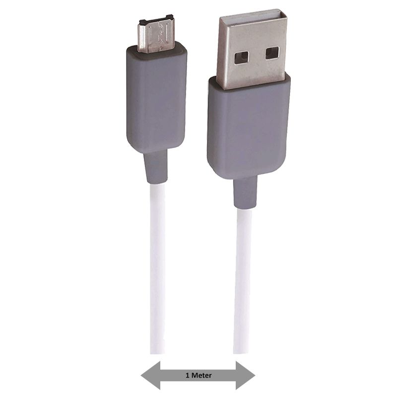 Nextech 2-Port Fast Charger (Type A to Micro USB Cable, White)_3