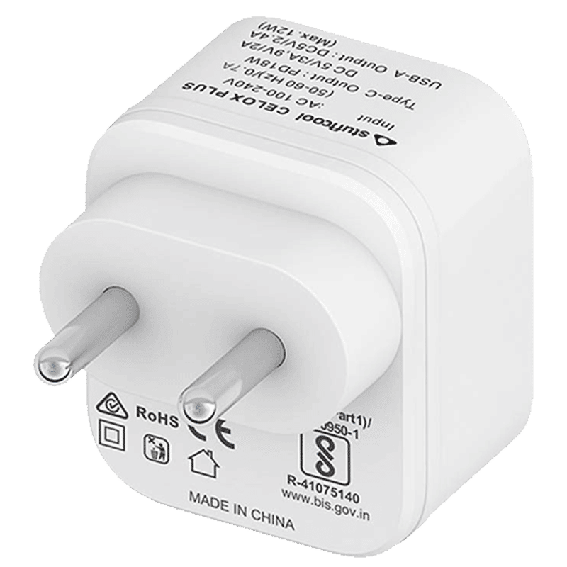 stuffcool Dual Port USB Wall Charger (Celox Plus, White)_3