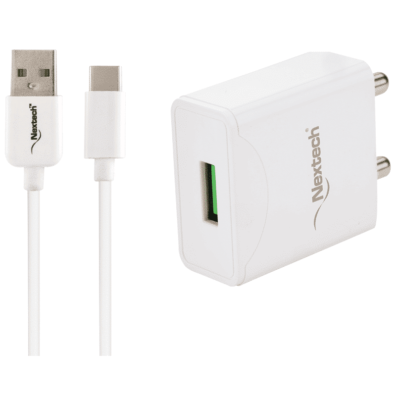 Nextech 18W Qualcomm 3.0 Wall Charger with Type C Cable_1