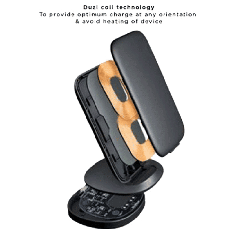 stuffcool WC510 10W Wireless Charger for iPhone and Android (Vertical and Horizontal Charging, Black)_6