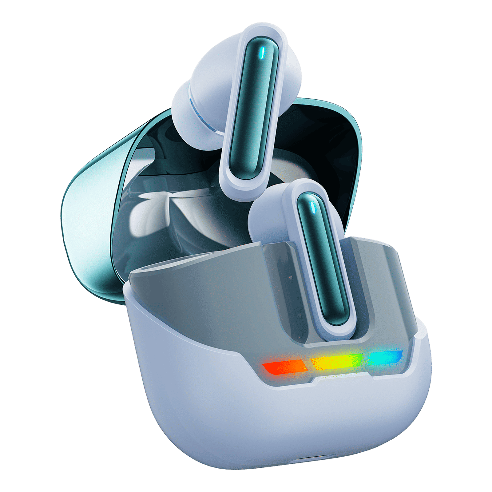 Croma TWS Earbuds with Environmental Noise Cancellation (IPX4 Sweat & Water Resistant, RGB Gaming Lights, Blue)_3