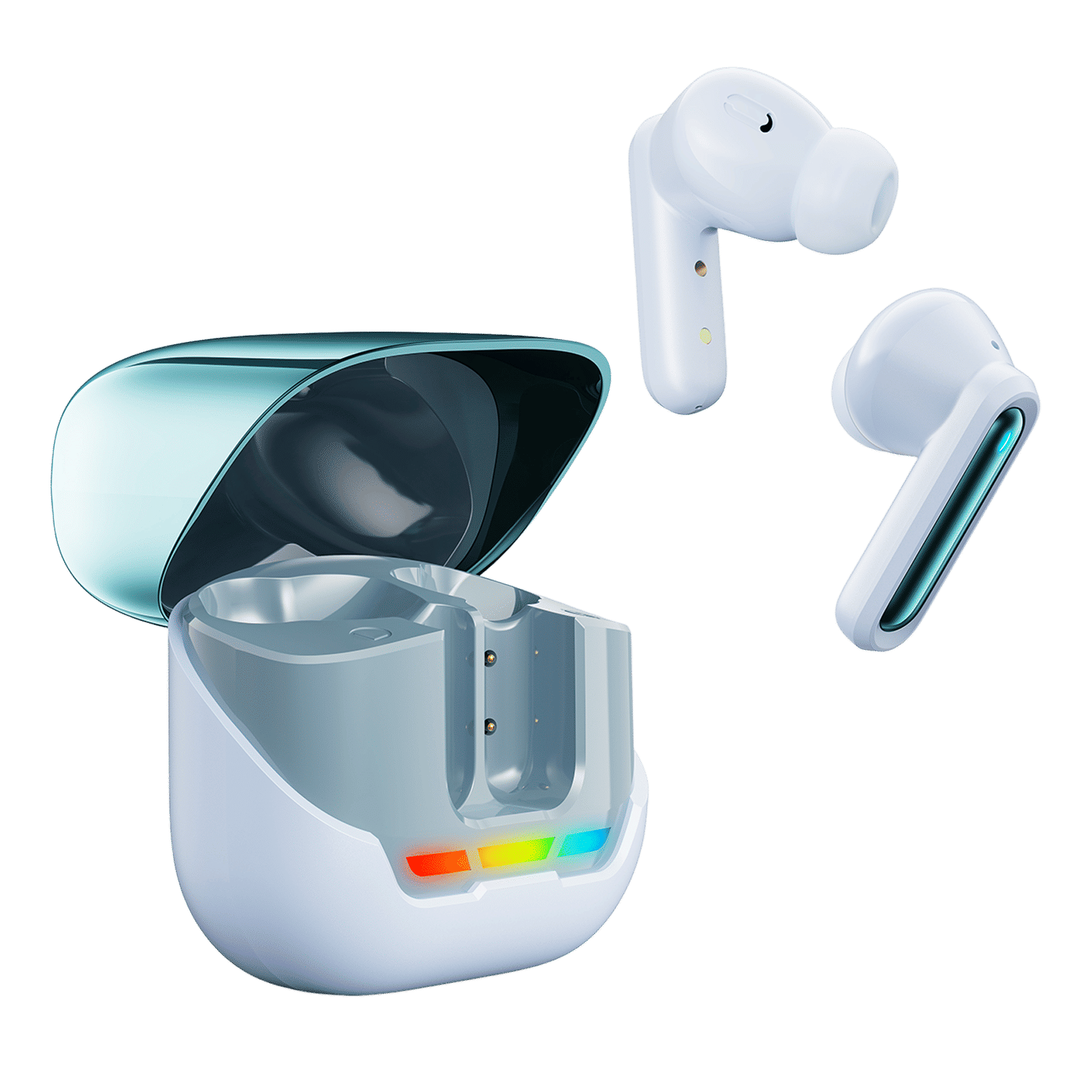 Croma TWS Earbuds with Environmental Noise Cancellation (IPX4 Sweat & Water Resistant, RGB Gaming Lights, Blue)_4