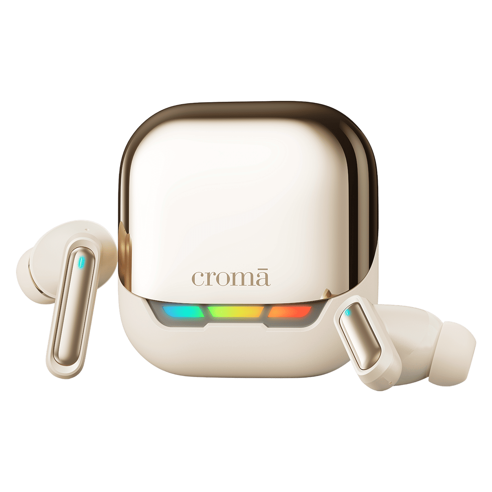 Croma TWS Earbuds with Environmental Noise Cancellation (IPX4 Sweat & Water Resistant, Fast Charging, White) Croma TWS Earbuds with Environmental Noise Cancellation (IPX4 Sweat & Water Resistant, Fast Charging, White)_4
