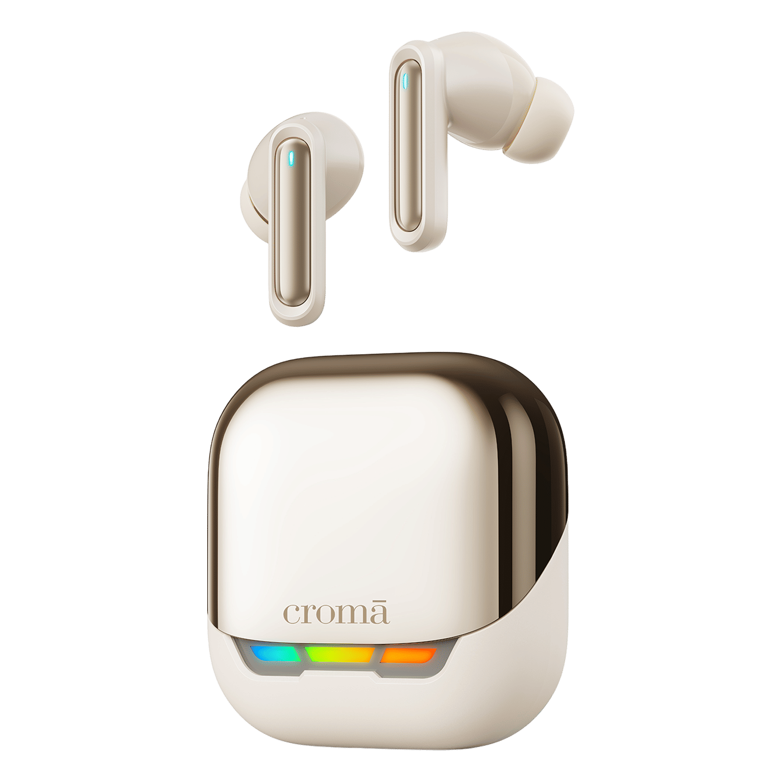 Croma TWS Earbuds with Environmental Noise Cancellation (IPX4 Sweat & Water Resistant, Fast Charging, White) Croma TWS Earbuds with Environmental Noise Cancellation (IPX4 Sweat & Water Resistant, Fast Charging, White)_2
