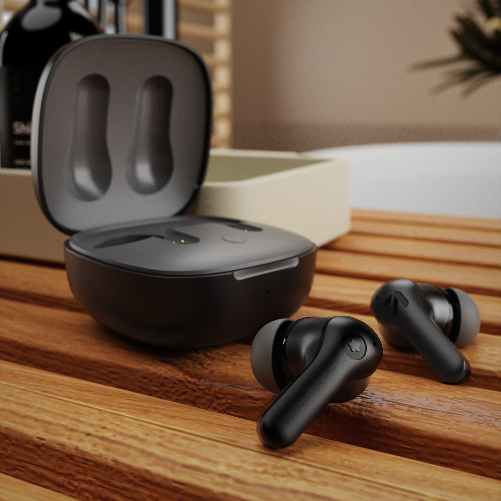 GOBOULT (formerly Boult) Cyborg TWS Earbuds with Environmental Noise Cancellation (IPX5 Water Resistant, Fast Charging, Pure Black)_11