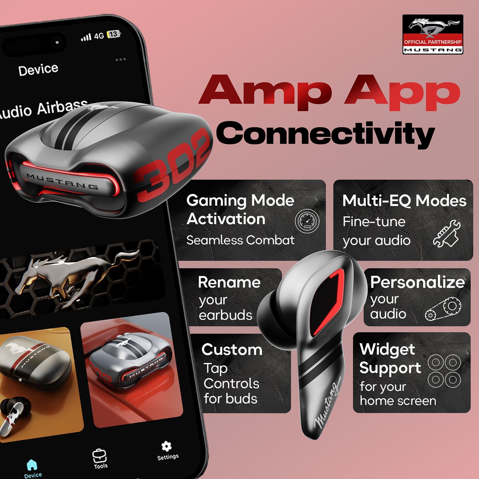 GOBOULT (formerly Boult) Mustang Torq FGTW196SVR TWS Earbuds with Environmental Noise Cancellation (IPX5 Water Resistant, Fast Charging, Silver)_13