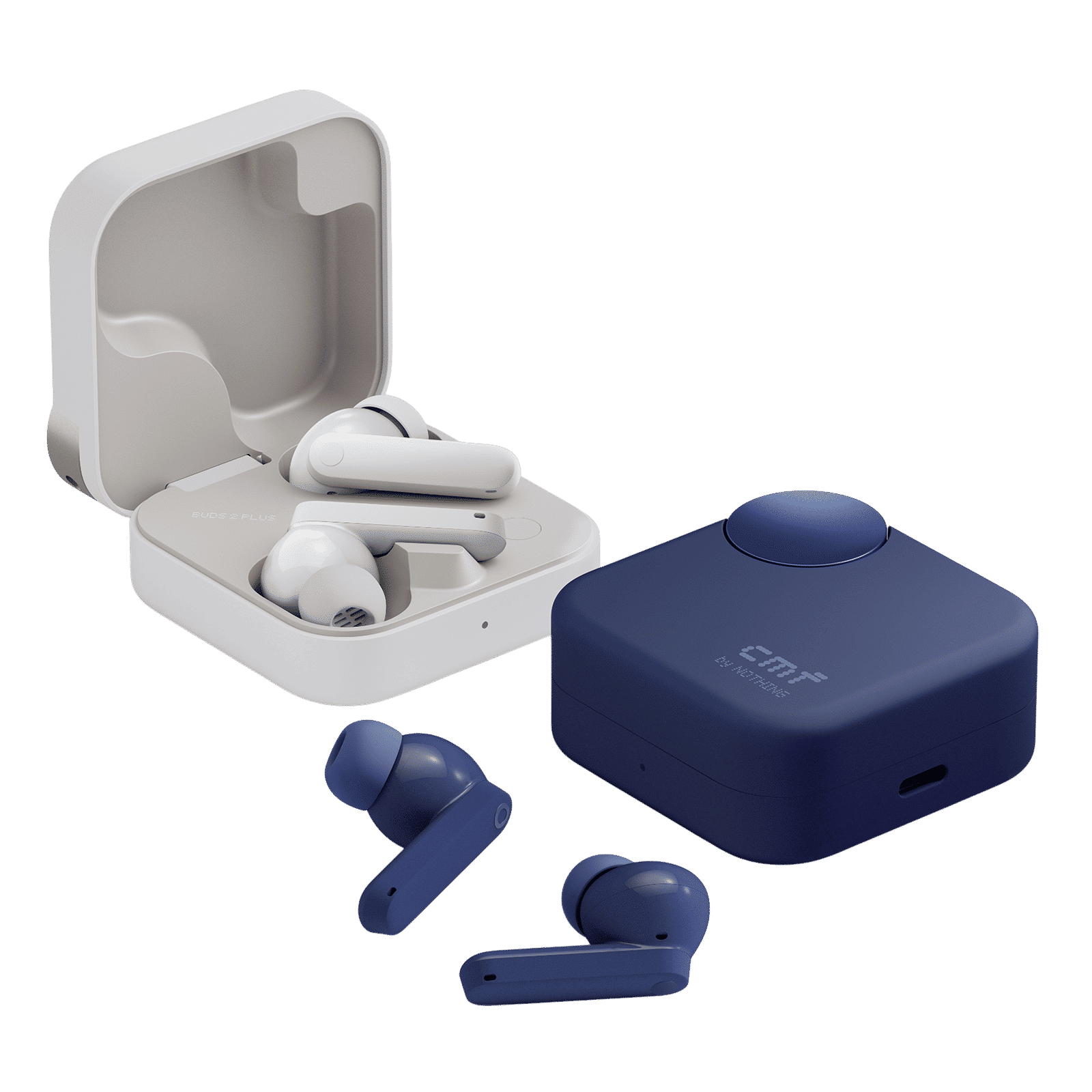 Nothing CMF Buds 2 Plus A10600104 TWS Earbuds with Adaptive Noise Cancellation (IP55, IPX2 Water Resistant, Hi-Res Audio with LDAC, Light Grey)_3