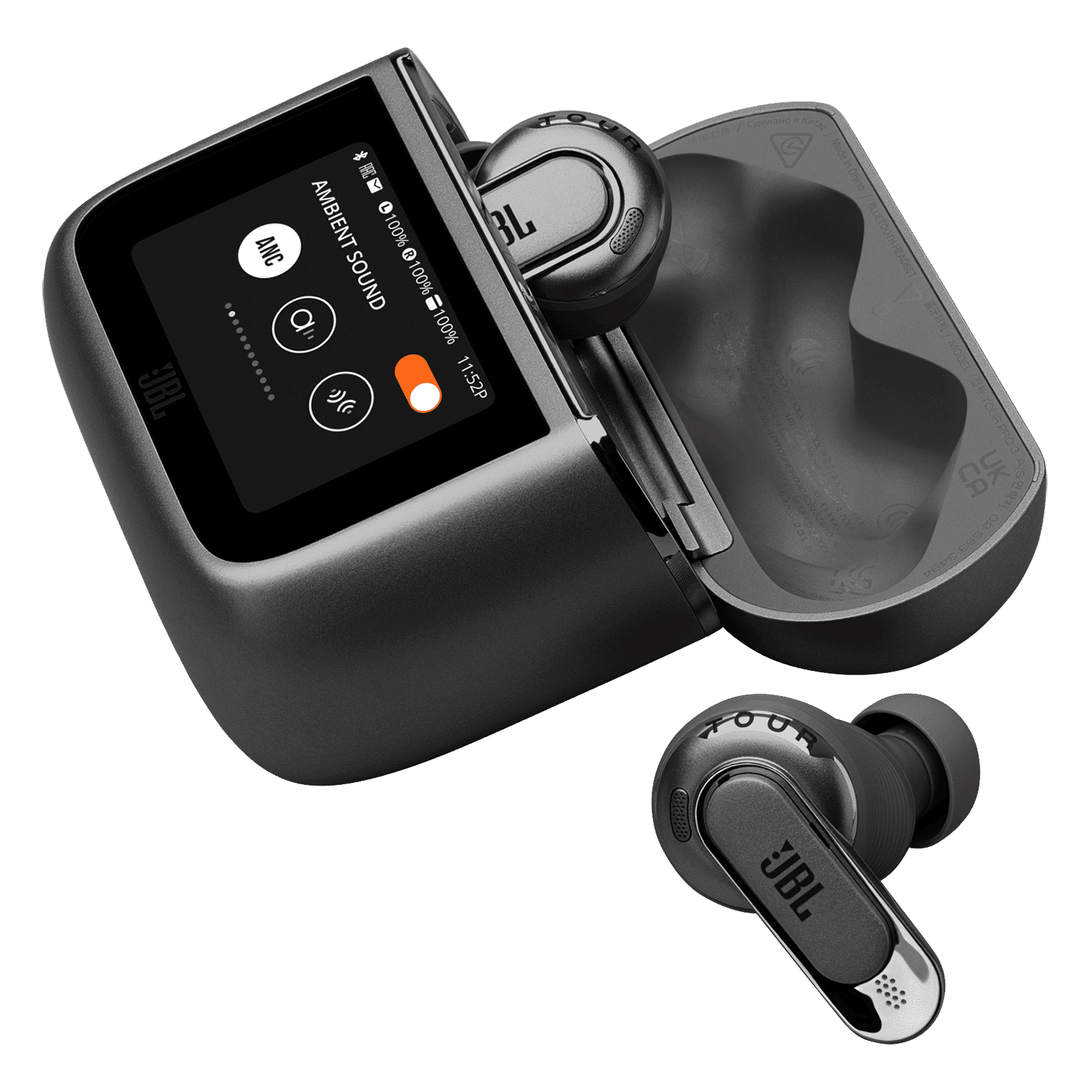 JBL Tour Pro 3 TWS Earbuds with True Adaptive Noise Cancellation (IPX55 Water Resistant, Multi-Point Connection, Black) JBL Tour Pro 3 TWS Earbuds with True Adaptive Noise Cancellation (IPX55 Water Resistant, Multi-Point Connection, Black)_7