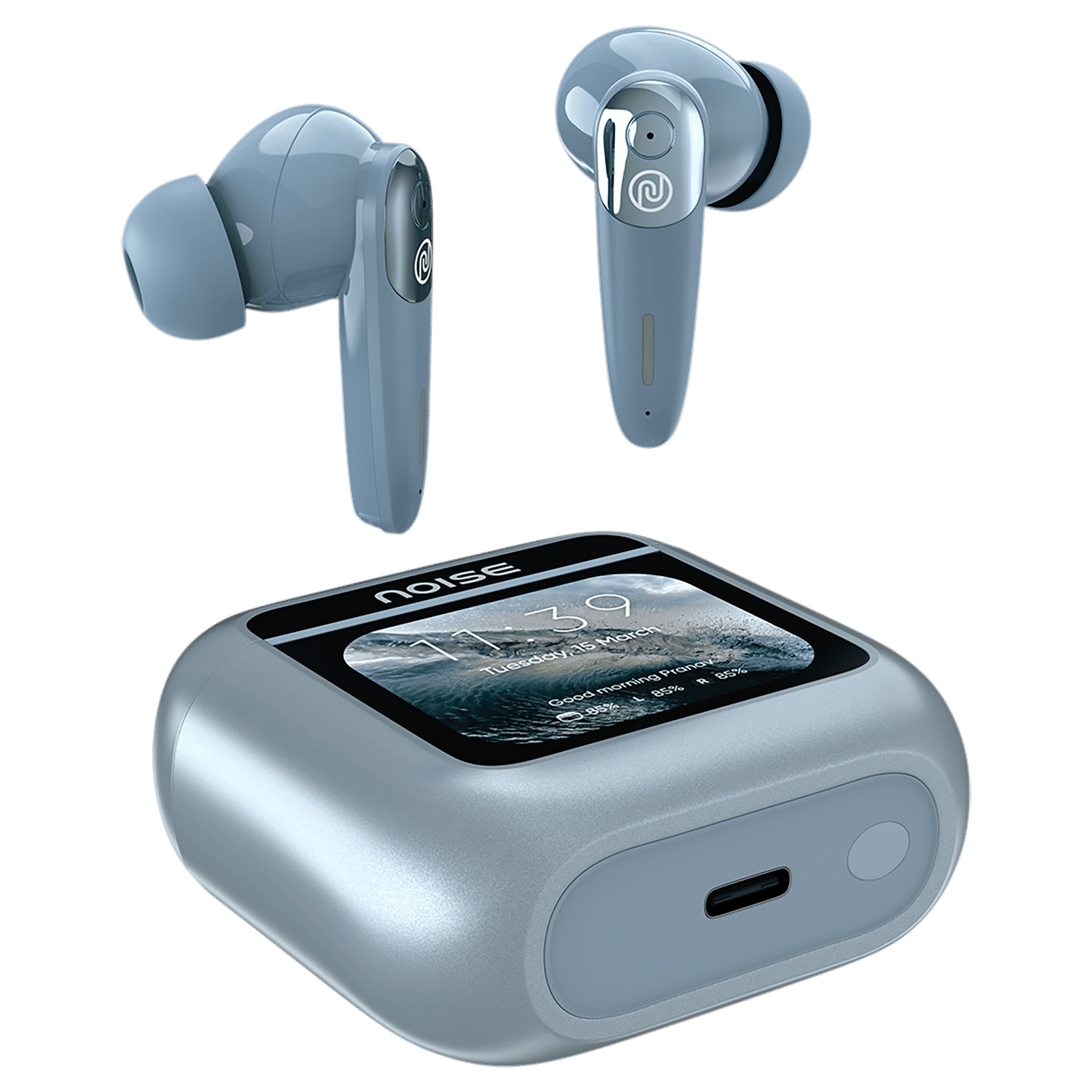 noise View Buds AUDHDPHNVIEWBUDBLU TWS Earbuds with Active Noise Cancellation (IPX4 Water Resistant, In-Built EQ Modes, Metallic Blue) noise View Buds AUDHDPHNVIEWBUDBLU TWS Earbuds with Active Noise Cancellation (IPX4 Water Resistant, In-Built EQ Modes, Metallic Blue)_5