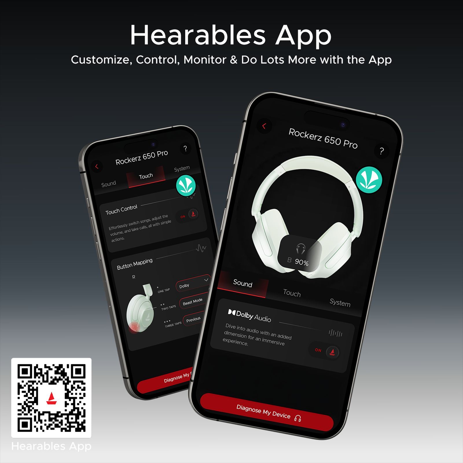 boAt Rockerz 650 Pro Bluetooth Headphone with Mic (80 Hours Playback, Over Ear, Iris Black)_4