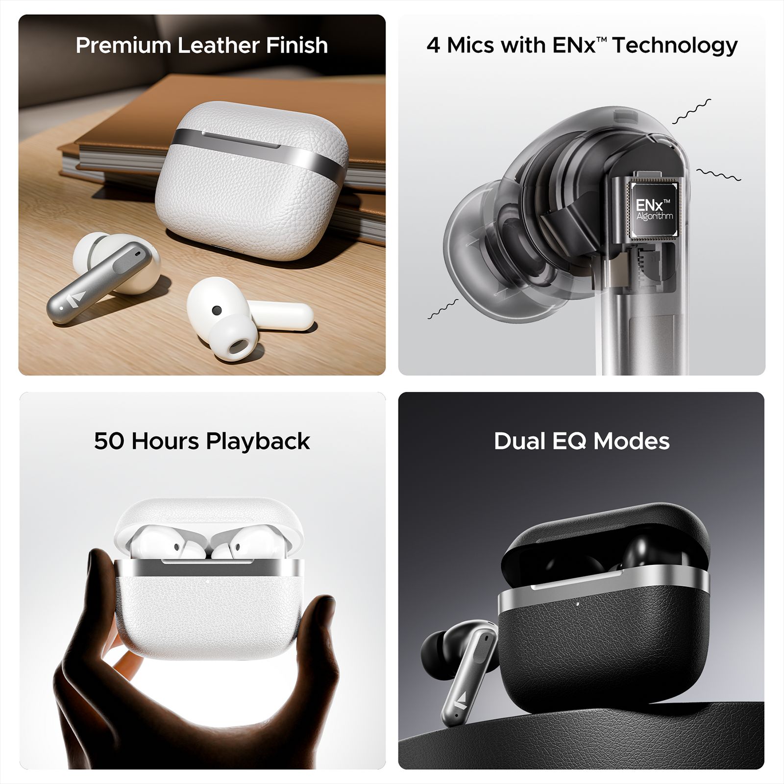 boAt Airdopes 111v2 TWS Earbuds with Environmental Noise Cancellation (IPX4 Splash & Sweat Resistance, ASAP Charge, Ivory White) _3