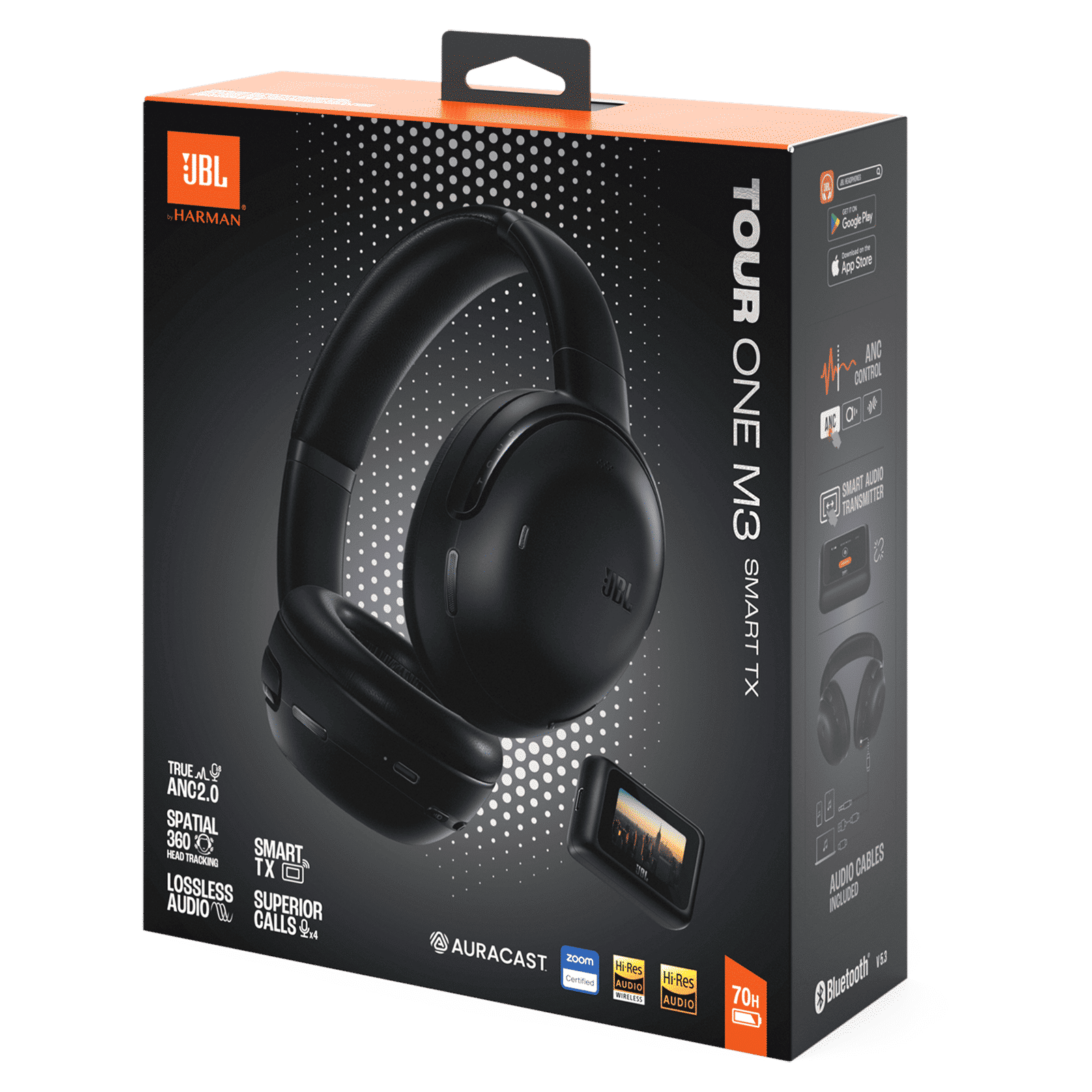 JBL Tour One M3 Smart Tx JBLTOM3AVIBLK Bluetooth Headphone with Mic (Google Fast Pair, Over Ear, Black)_17