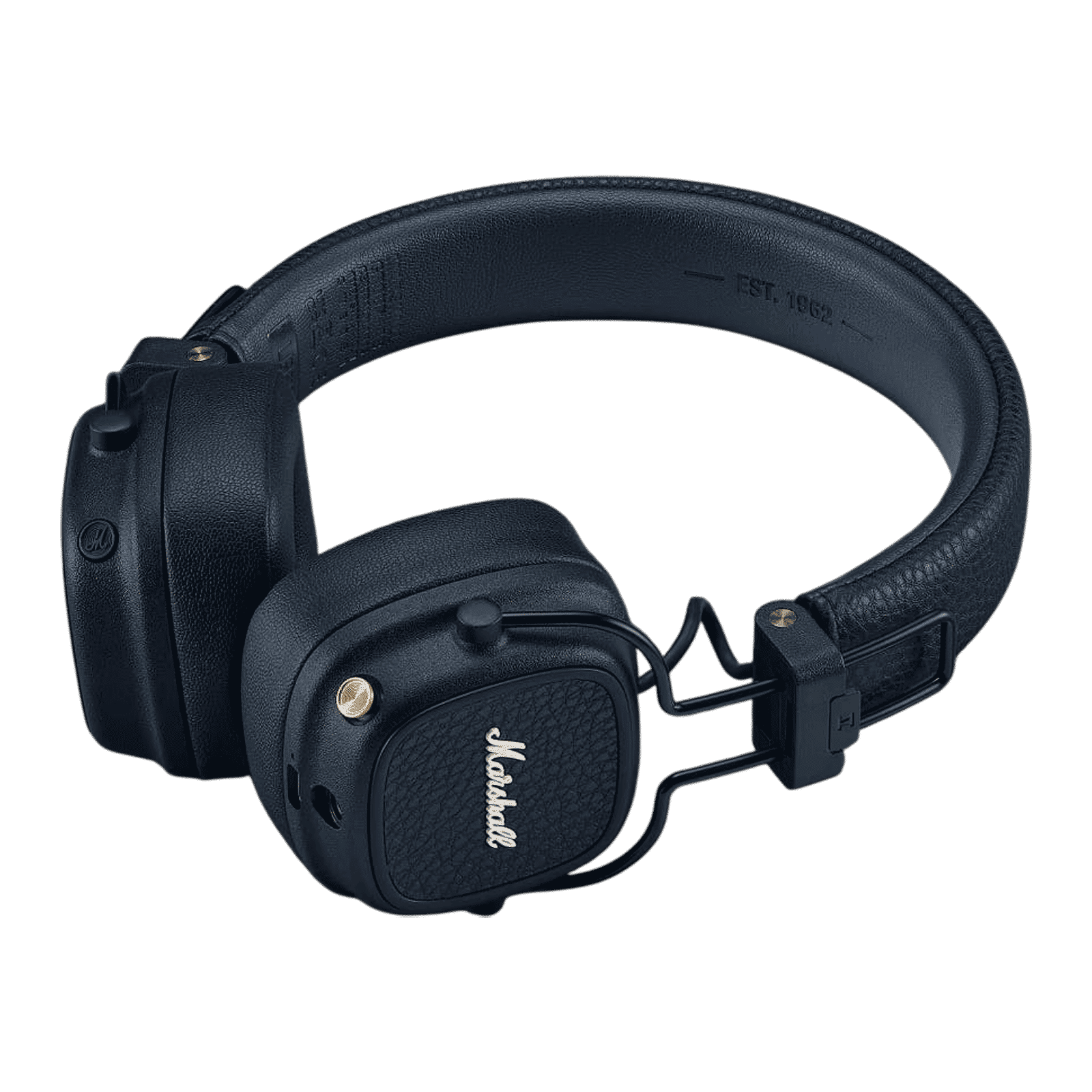 Marshall Major V Bluetooth Headphone with Mic (100 Hours Playtime, On Ear, Midnight Blue)_2