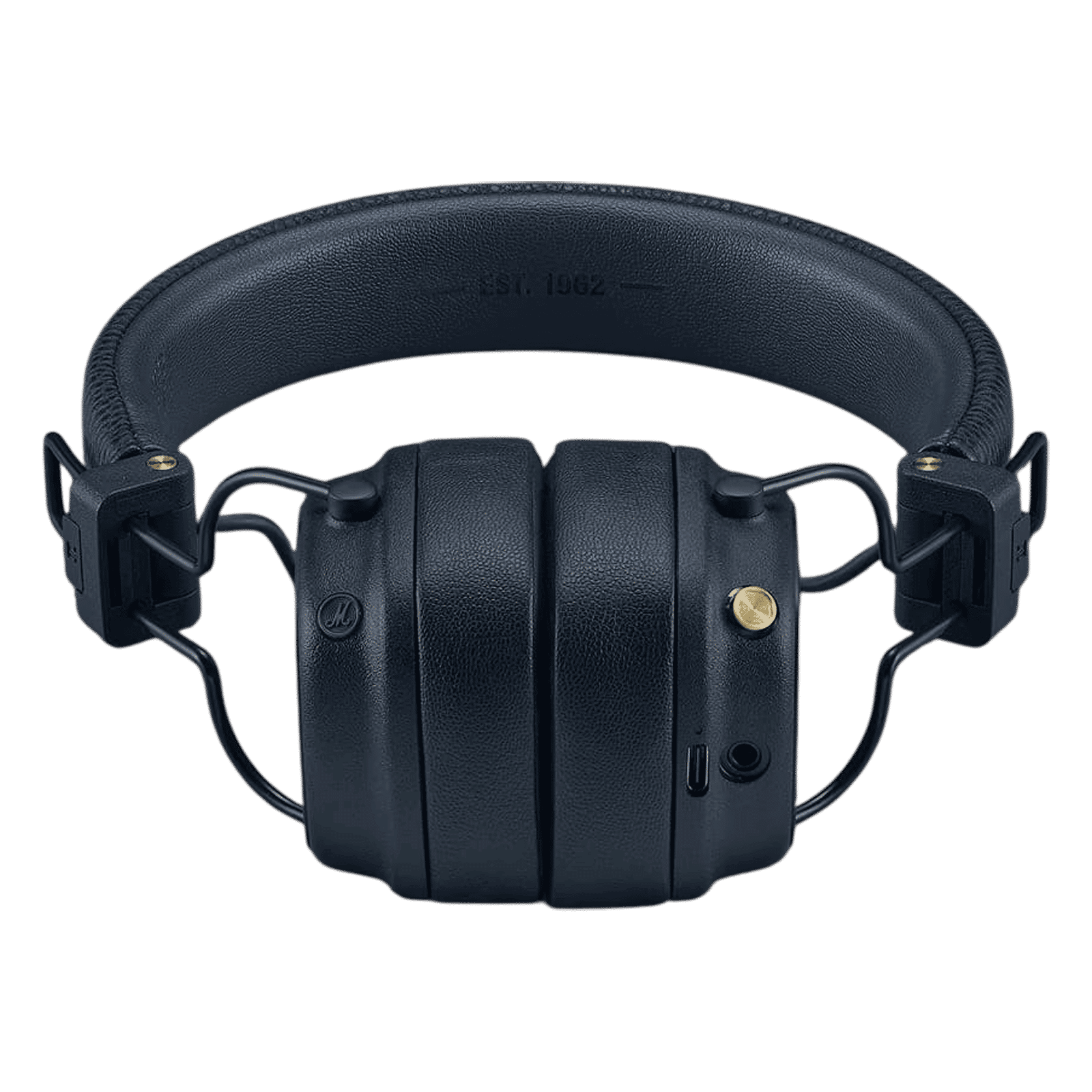 Marshall Major V Bluetooth Headphone with Mic (100 Hours Playtime, On Ear, Midnight Blue)_4