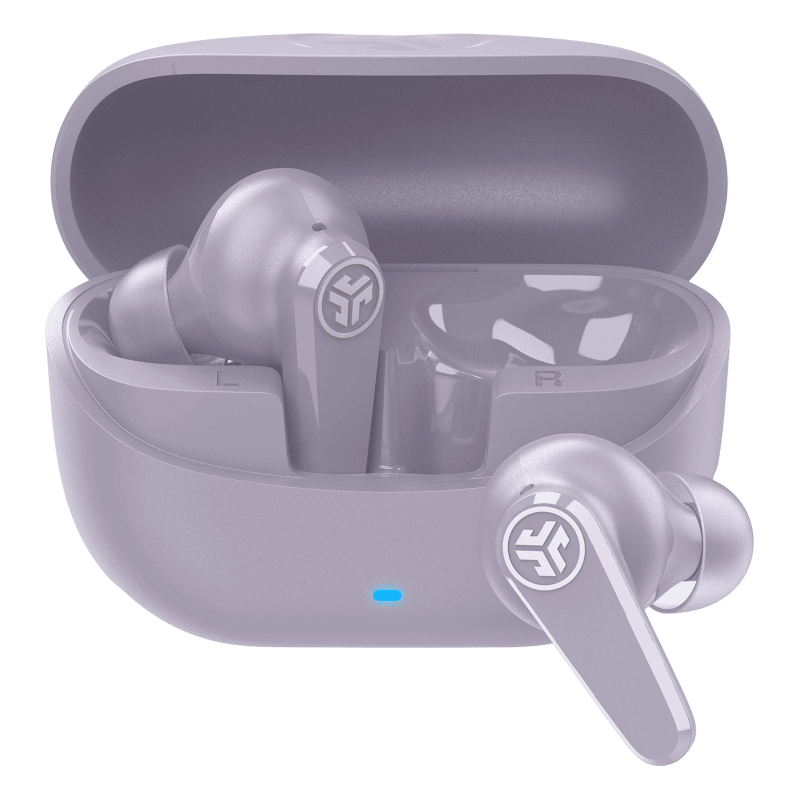 JLAB Go Pods TWS Earbuds with Hybrid Active Noise Cancellation (IP55 Sweatproof, Google Fast Pair, Lilac)_1