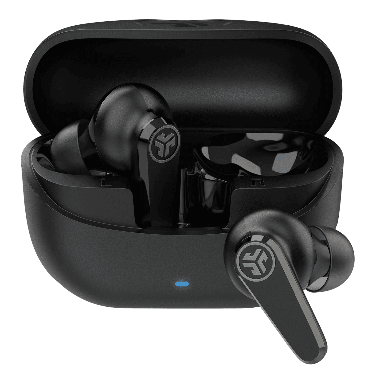 JLAB Go Pods TWS Earbuds with Hybrid Active Noise Cancellation (IP55 Sweatproof, Google Fast Pair, Black)_1