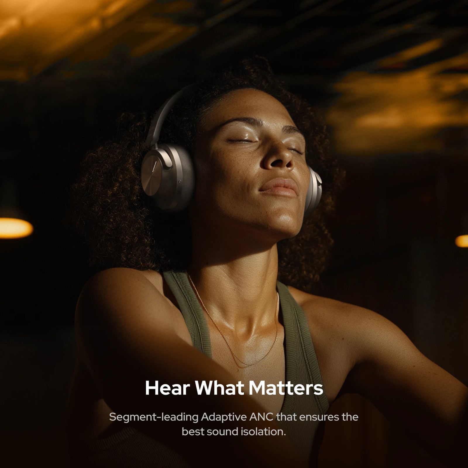 noise Master Buds Max Bluetooth Headphone with Mic (Adaptive Active Noise Cancellation, Over Ear, Silver)_6