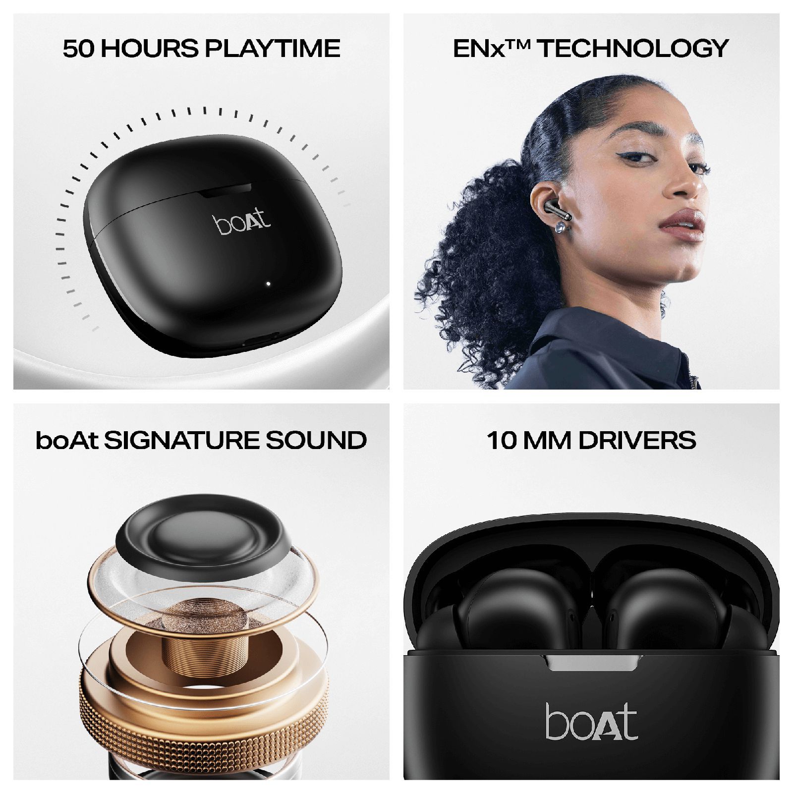 boAt Airdopes 213 PA0028 TWS Earbuds with Environmental Noise Cancellation (IPX4 Sweat & Splash Resistant, Insta Wake & Pair, Shadow Black)_5