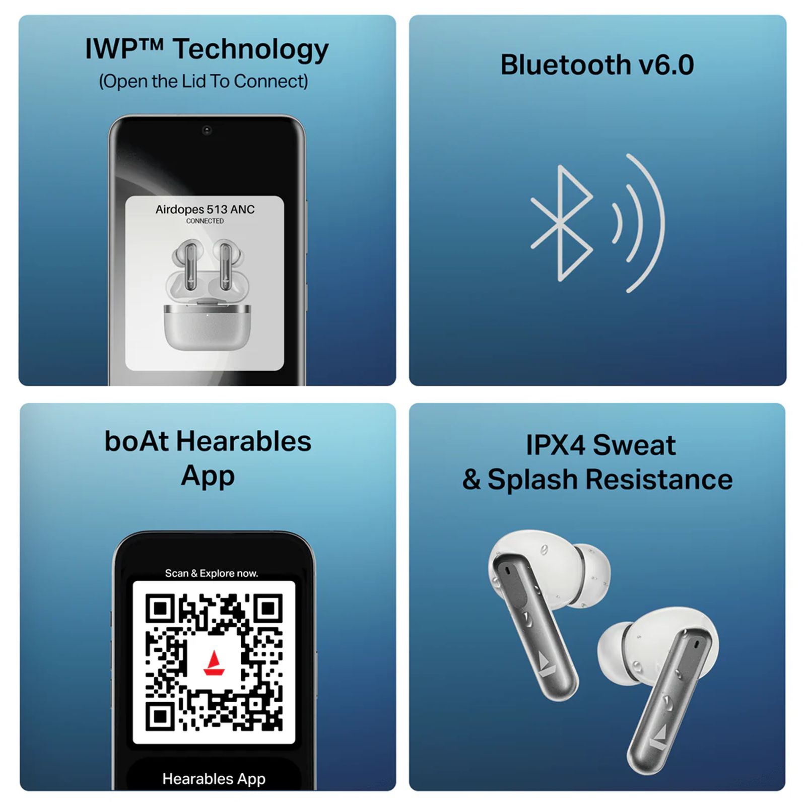 boAt Airdopes Prime 513 ANC PP0043 TWS Earbuds with AI Environmental Noise Cancellation (IPX4 Sweat & Splash Resistant, Multipoint Connectivity, Ivory Glow)_9