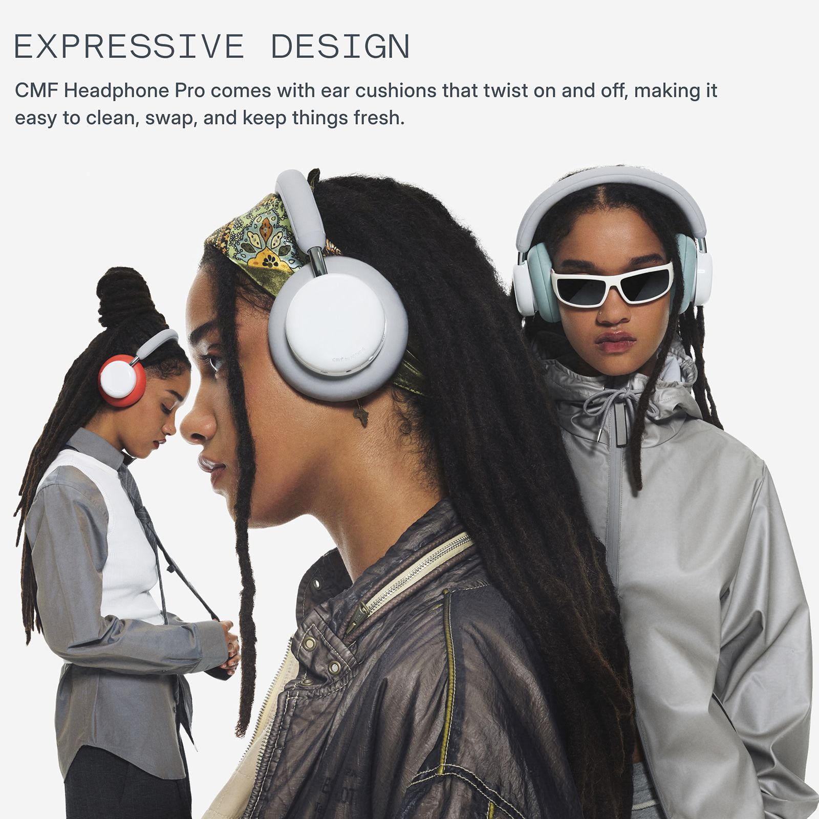 Nothing CMF Headphone Pro A11300009 Bluetooth Headphone with Mic (Hybrid Adaptive Active Noise Cancellation, Over Ear, Light Grey)_9