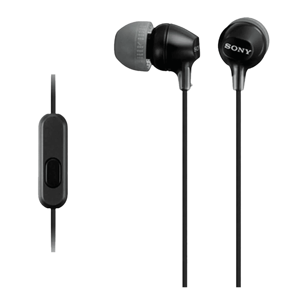 SONY MDR-EX15AP Wired Earphone with Mic (In Ear, Black)_4