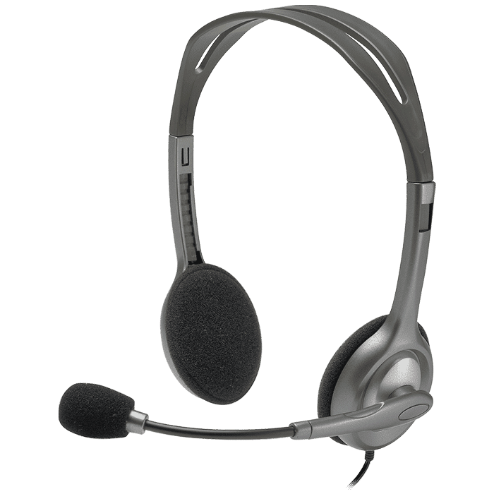 logitech H111 981-000588 Wired Headphone with Mic (On Ear, Black) logitech H111 981-000588 Wired Headphone with Mic (On Ear, Black)_1