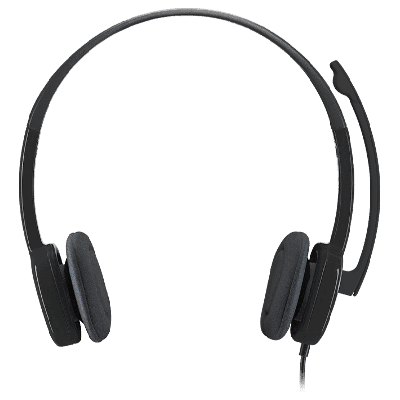 logitech H151 981-000587 Wired Headphone with Mic (On Ear, Black) logitech H151 981-000587 Wired Headphone with Mic (On Ear, Black)_1