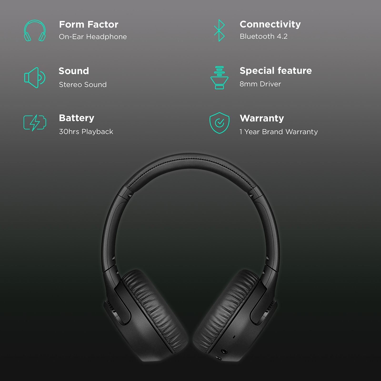 SONY WH-XB700 Bluetooth Headphone with Mic (Extra Bass Sound Technology, On Ear, Black)_2