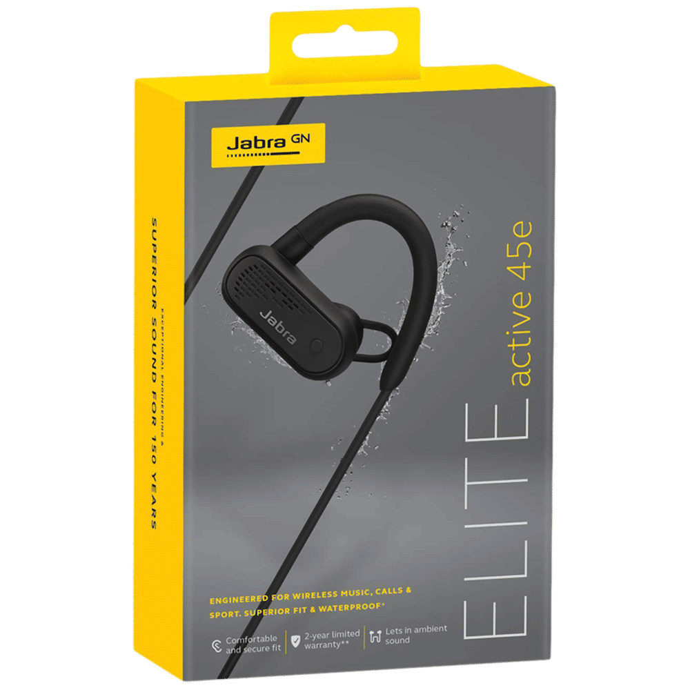 Jabra 45e Elite Active Wireless Earphones (Black)_5
