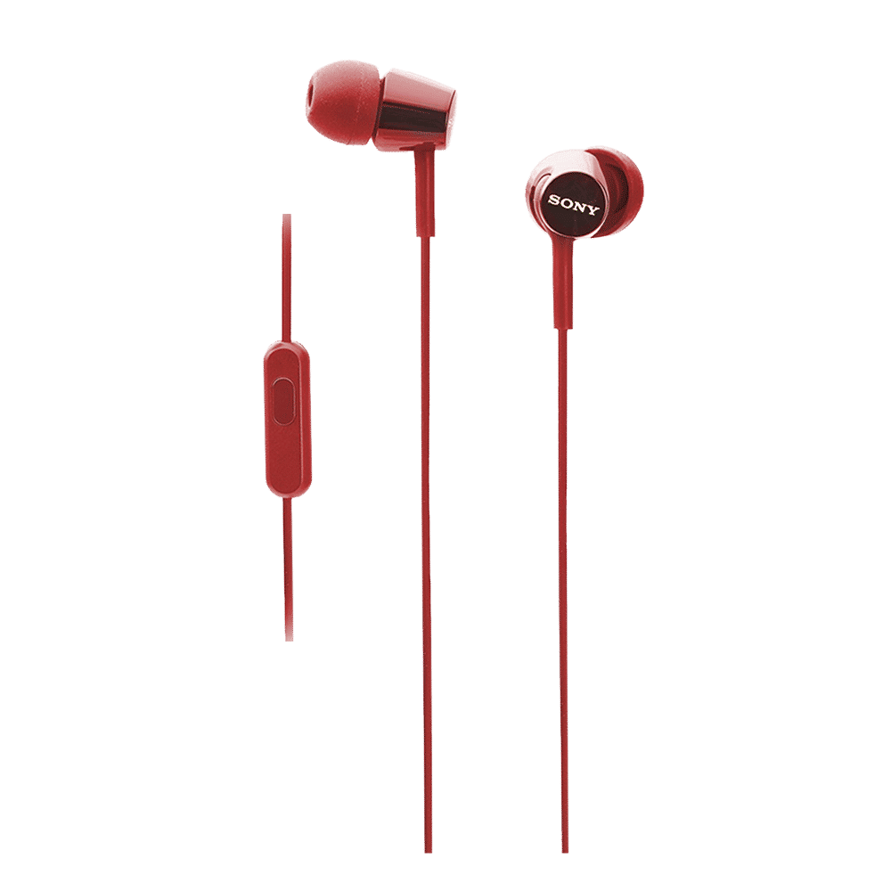 SONY MDR-EX155APRQIN Wired Earphone with Mic (In Ear, Red)_4