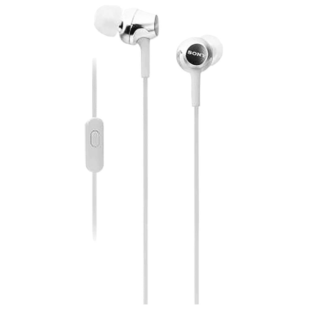 SONY MDR-EX155APWQIN Wired Earphone with Mic (In Ear, White)_1