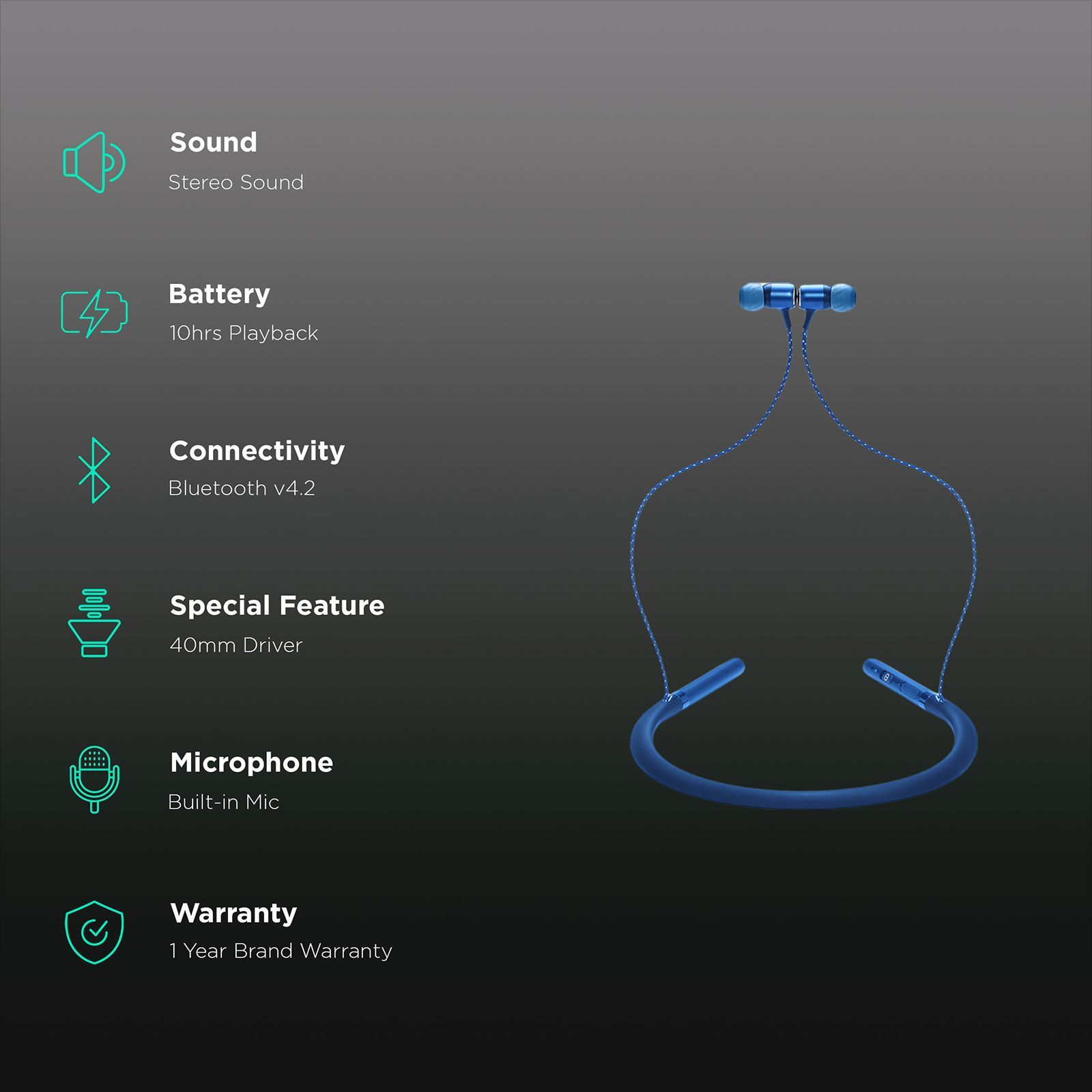 JBL Live 200BT Bluetooth Earphones (Blue)_2