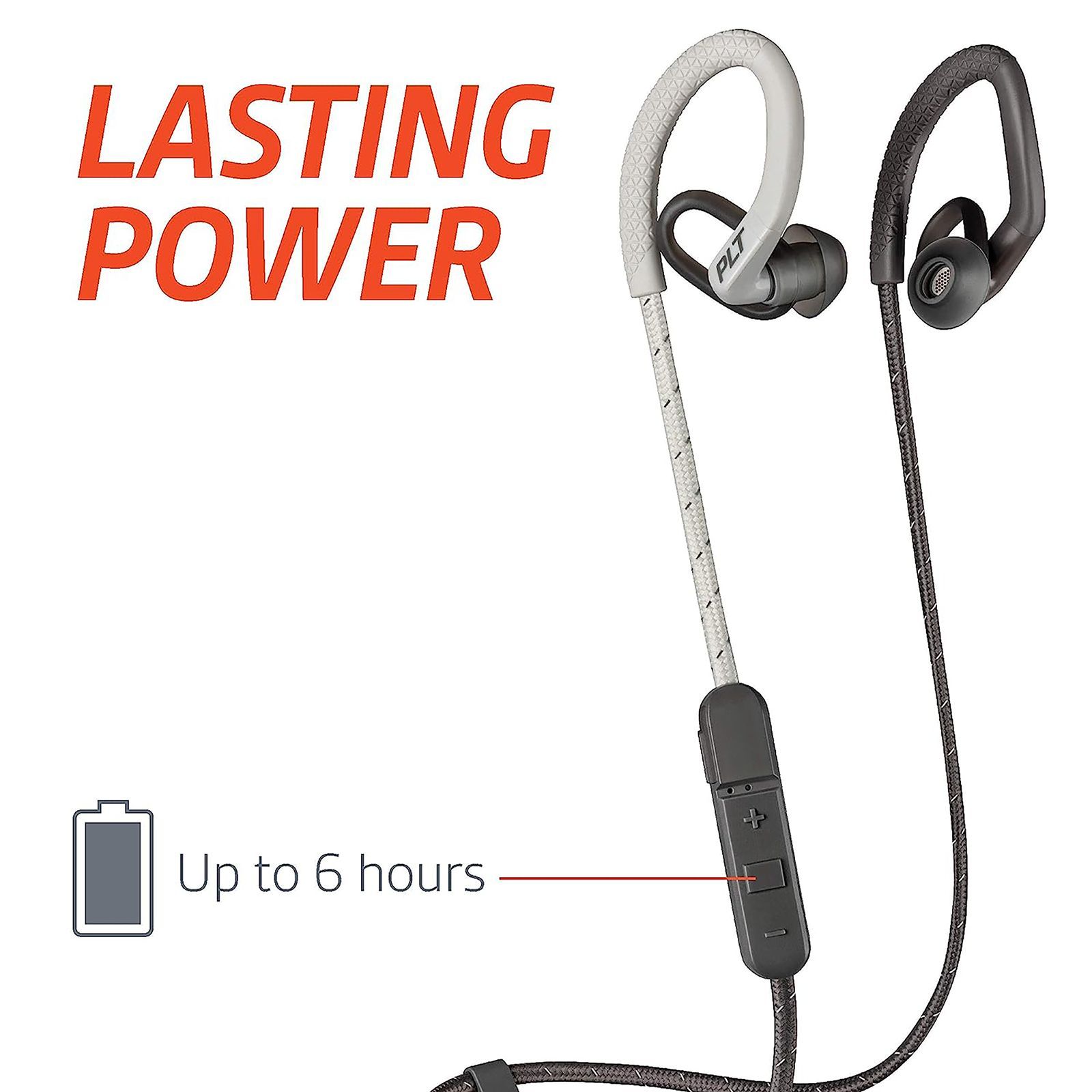 plantronics BackBeat Fit 350 Wireless Earphones (Black and Grey)_5