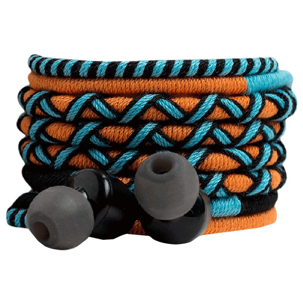 CROSSLOOP Pro CSLE012-E Wired Earphone with Mic ( In-Ear, Orange/Blue )_6